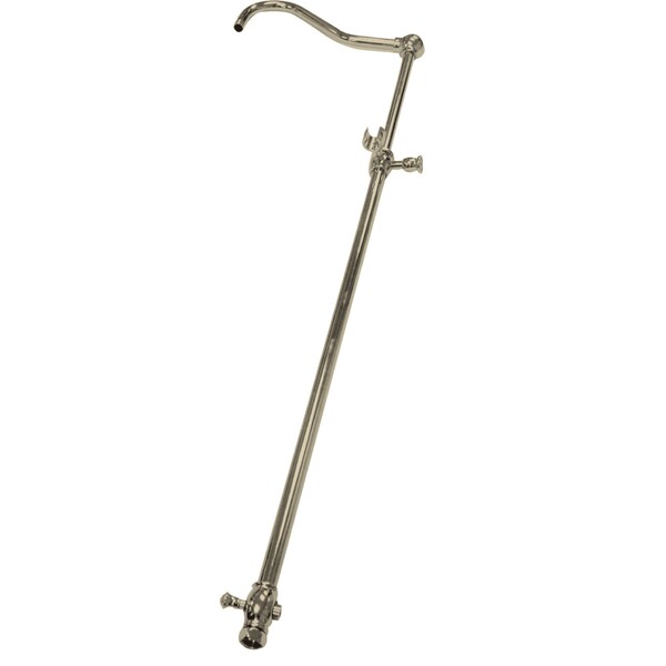 CCR6178 Vintage 60" Add On Shower W/ 17" Shower Arm, Brushed Nickel